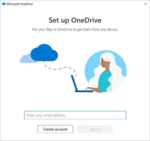 Set up OneDrive