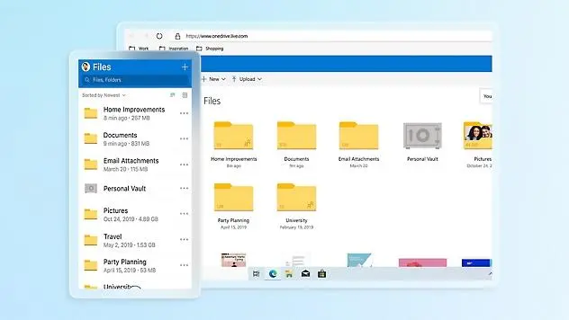 OneDrive personal page