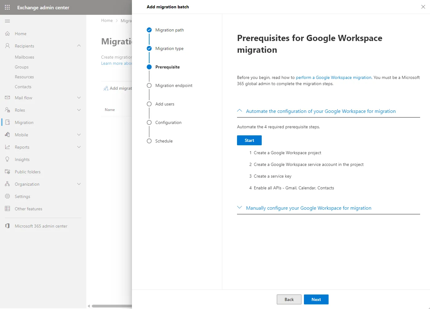 Migrate from Google Workspace to Microsoft 365
