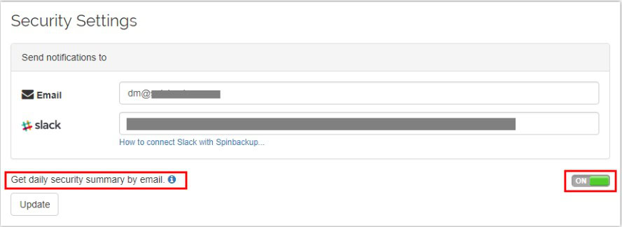cloud security settings