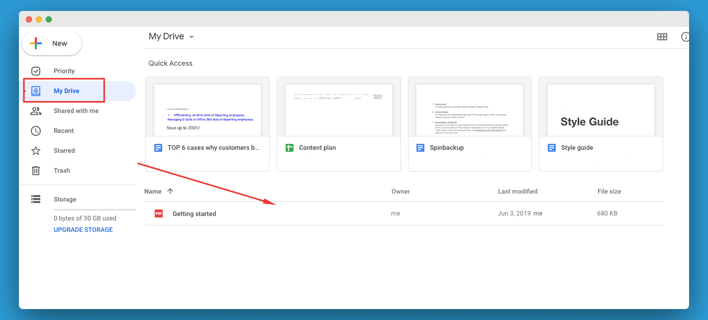Google Drive Backup