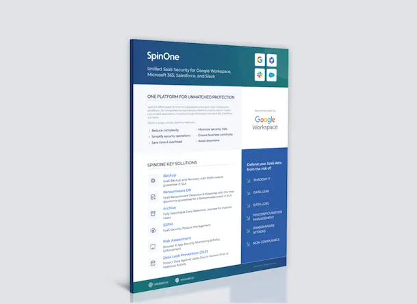 Archiving for Google Workspace Product Brief