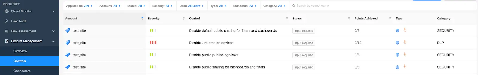 Posture Management - Controls | Spin.AI